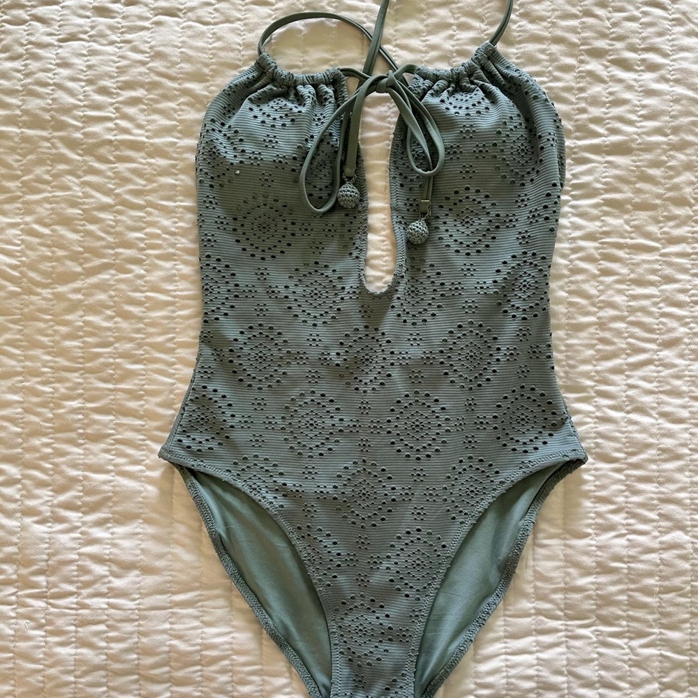 Aerie olive green one piece new w/ liner SMALL